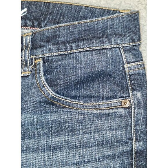 Tommy Hilfiger Womens Hope Bootcut Dark Wash Jeans Size 6S Y2K - Picture 4 of 16